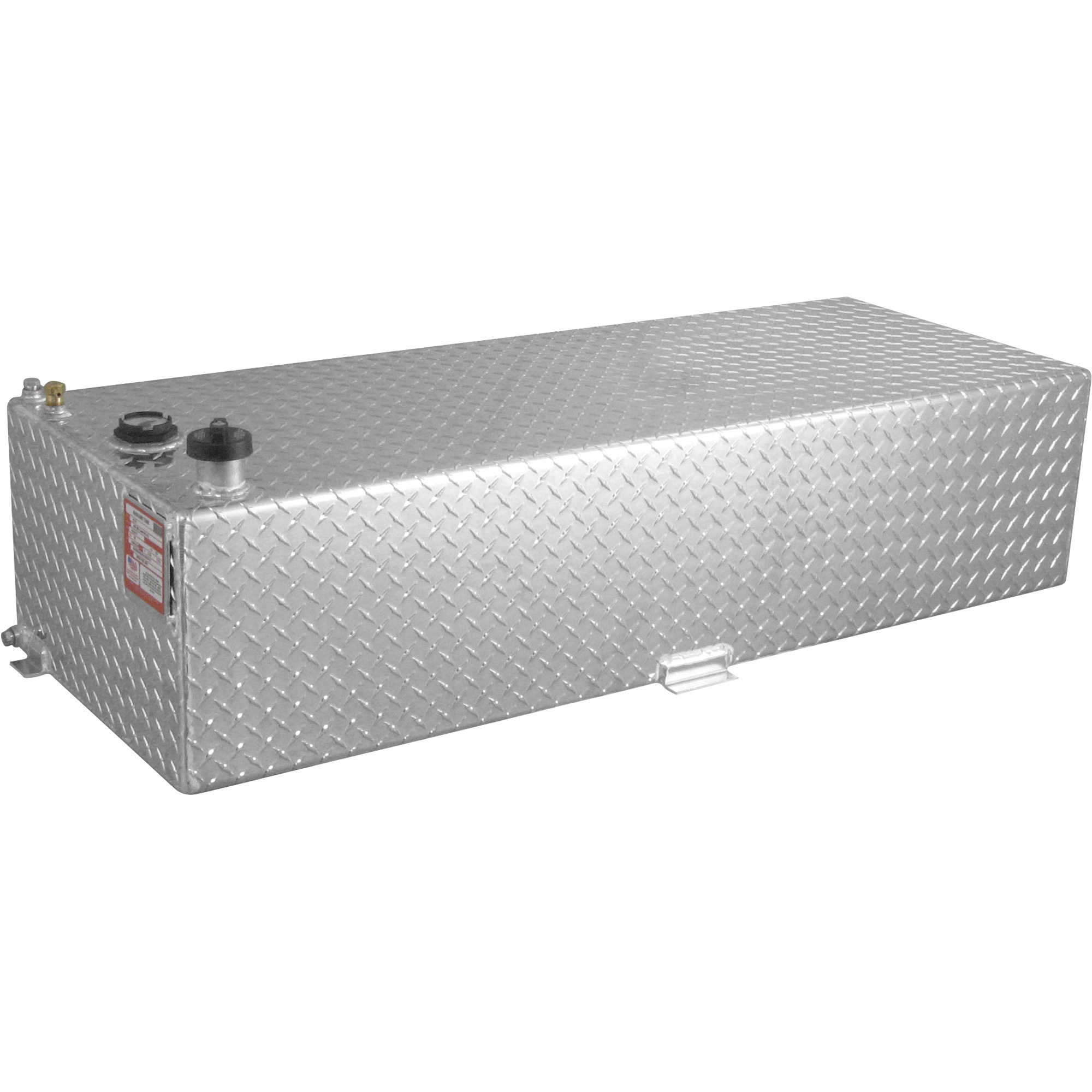 RDS Aluminum Auxiliary Fuel Tank, 60-Gallon Rectangular, Diamond Plate ...