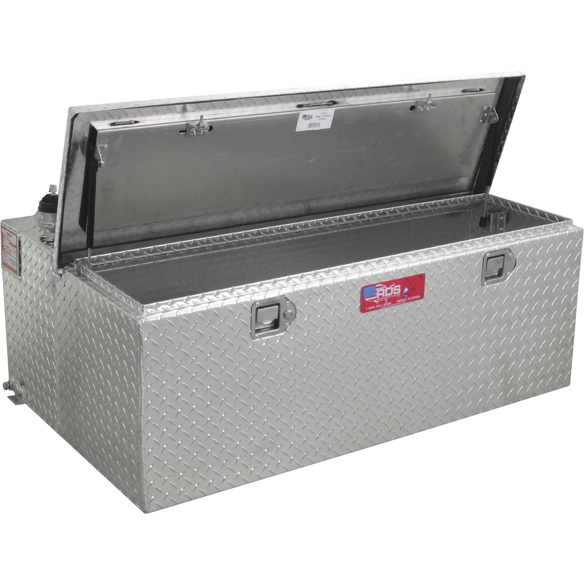 RDS Aluminum Transfer Fuel Tank Toolbox Combo, 48 Gallon, Rectangular ...