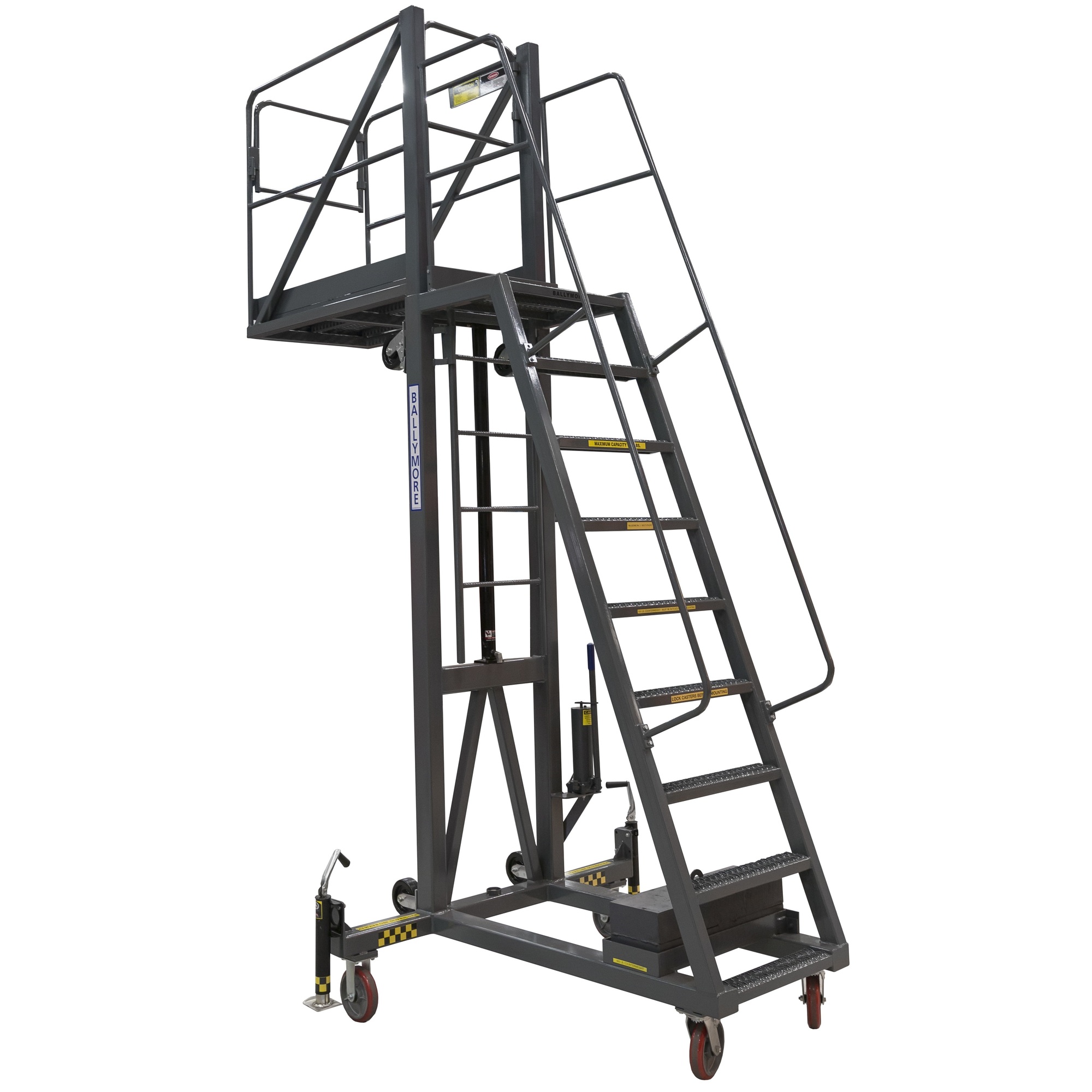 Ballymore, Tank Top Ladder Lift, Capacity 300 lb, Working Height 21 ft ...