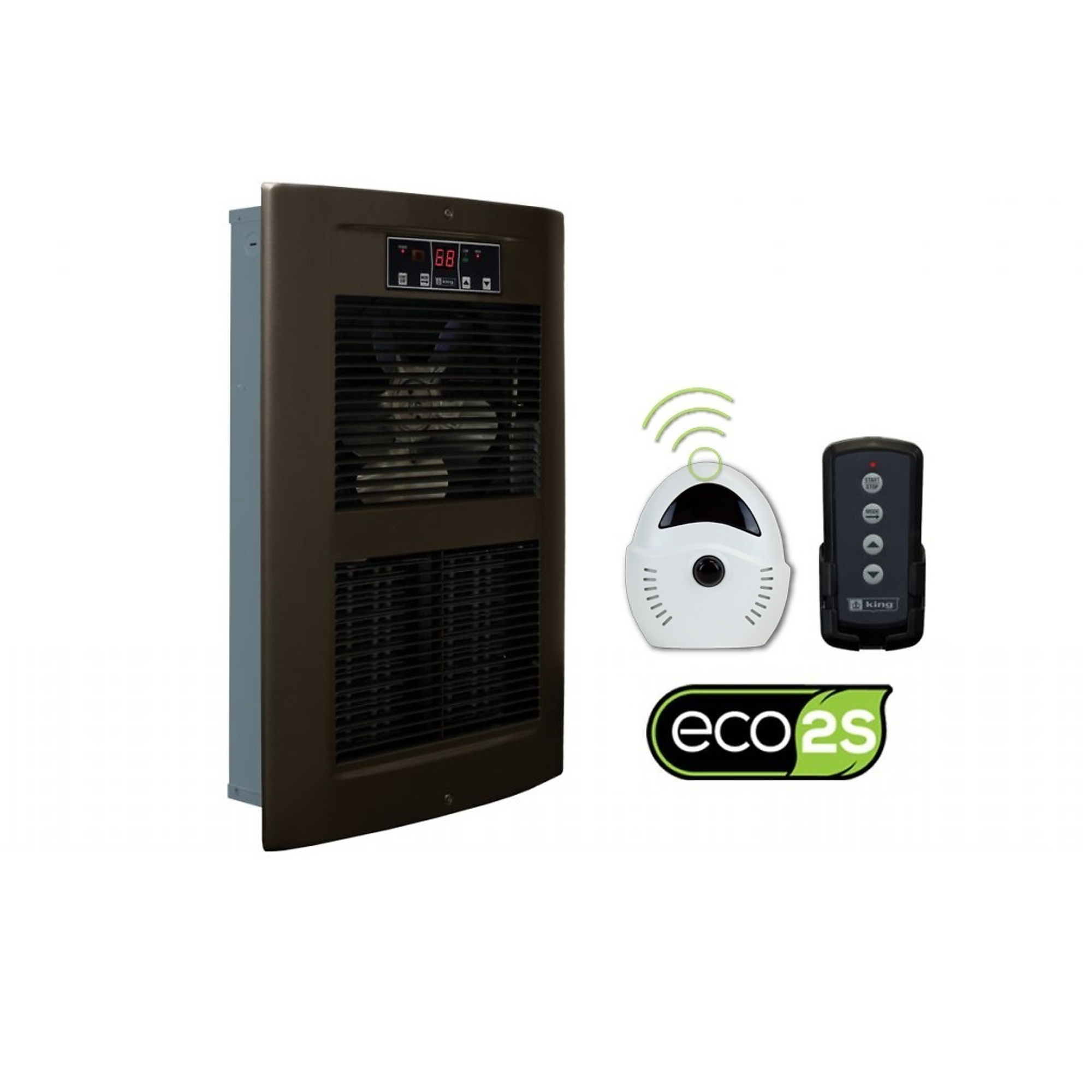 King Electrical, Large Electronic 2-Stage Wall Heater, Oiled Bronze ...