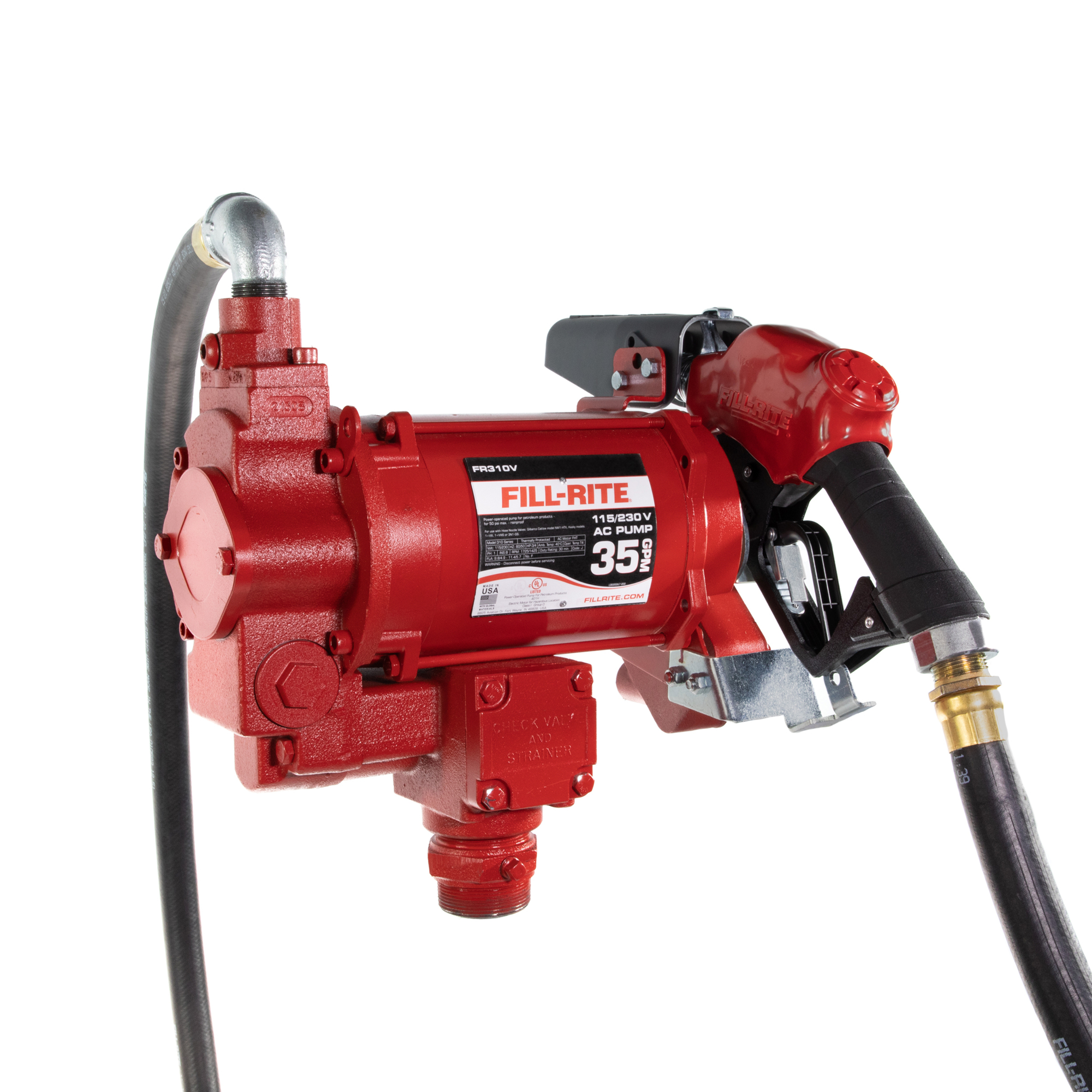 Fill-Rite 115V AC Pump High Flow Nozzle, 35 GPM, Model# FR310VB ...