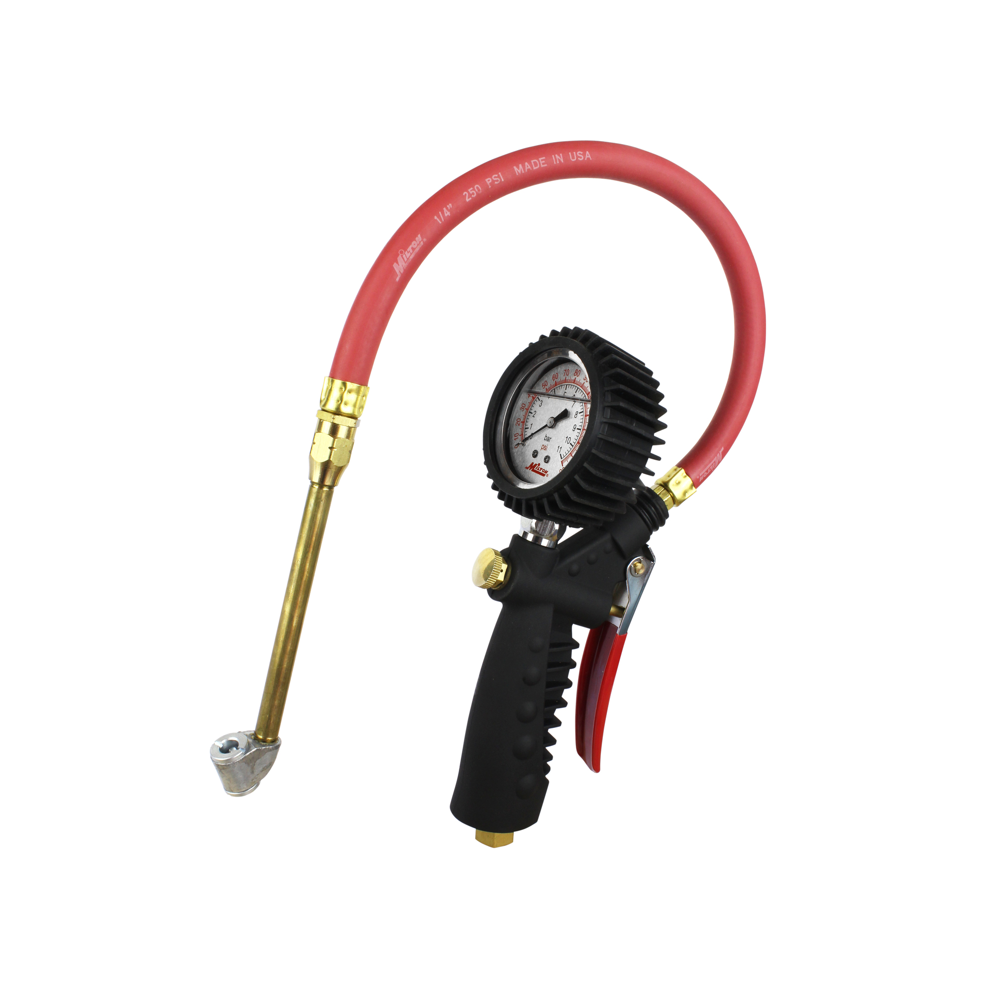 Milton S-516 Straight Foot Chuck Tire Inflator Gauge - 15 In. Hose, Lock-On Thre - Foto 14
