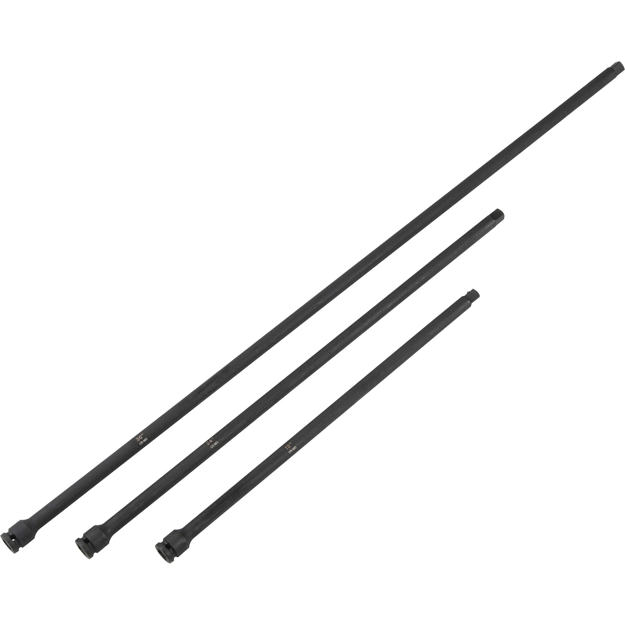 Klutch 1/2in. Drive Impact Extension Bar Set, 3-Pc. | Northern Tool