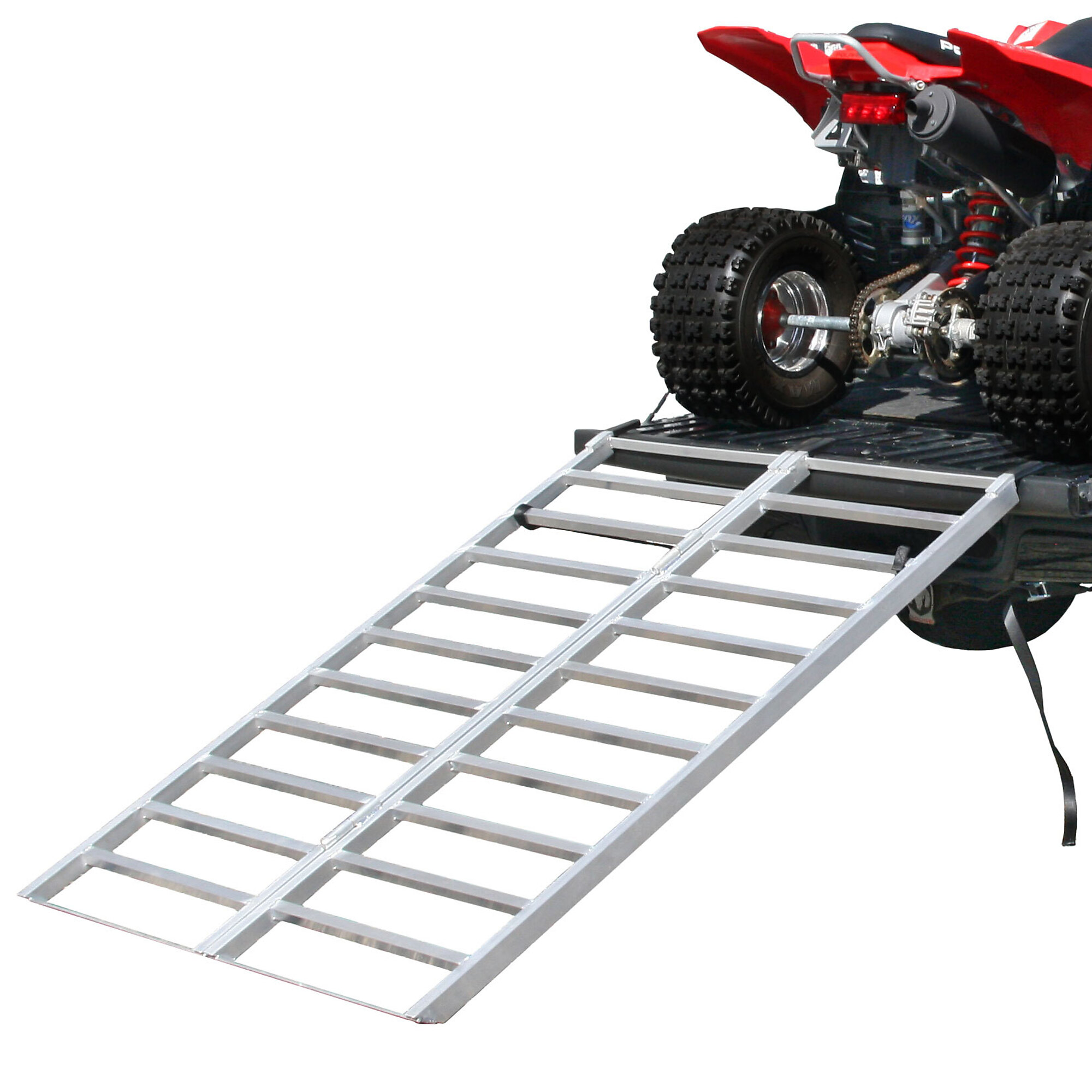 Black Widow, Alum. Extra-Wide Bi-Fold ATV Ramp, Max. Ramp Length 71 in ...