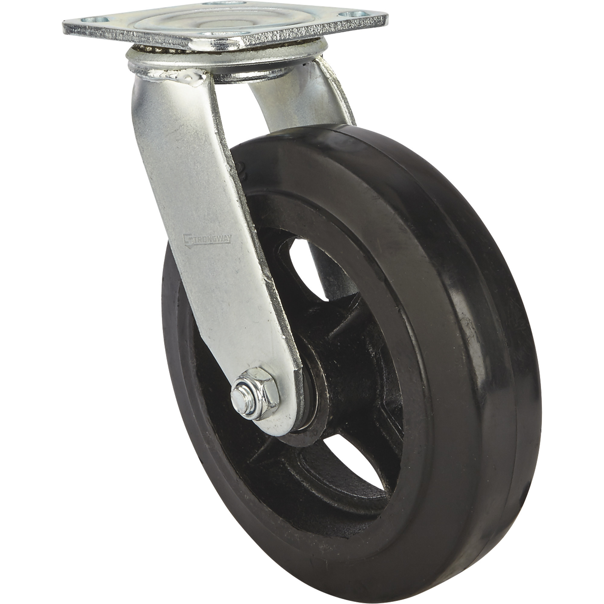 Strongway 8in. Heavy-Duty Swivel Rubber Caster — 800-Lb. Capacity ...