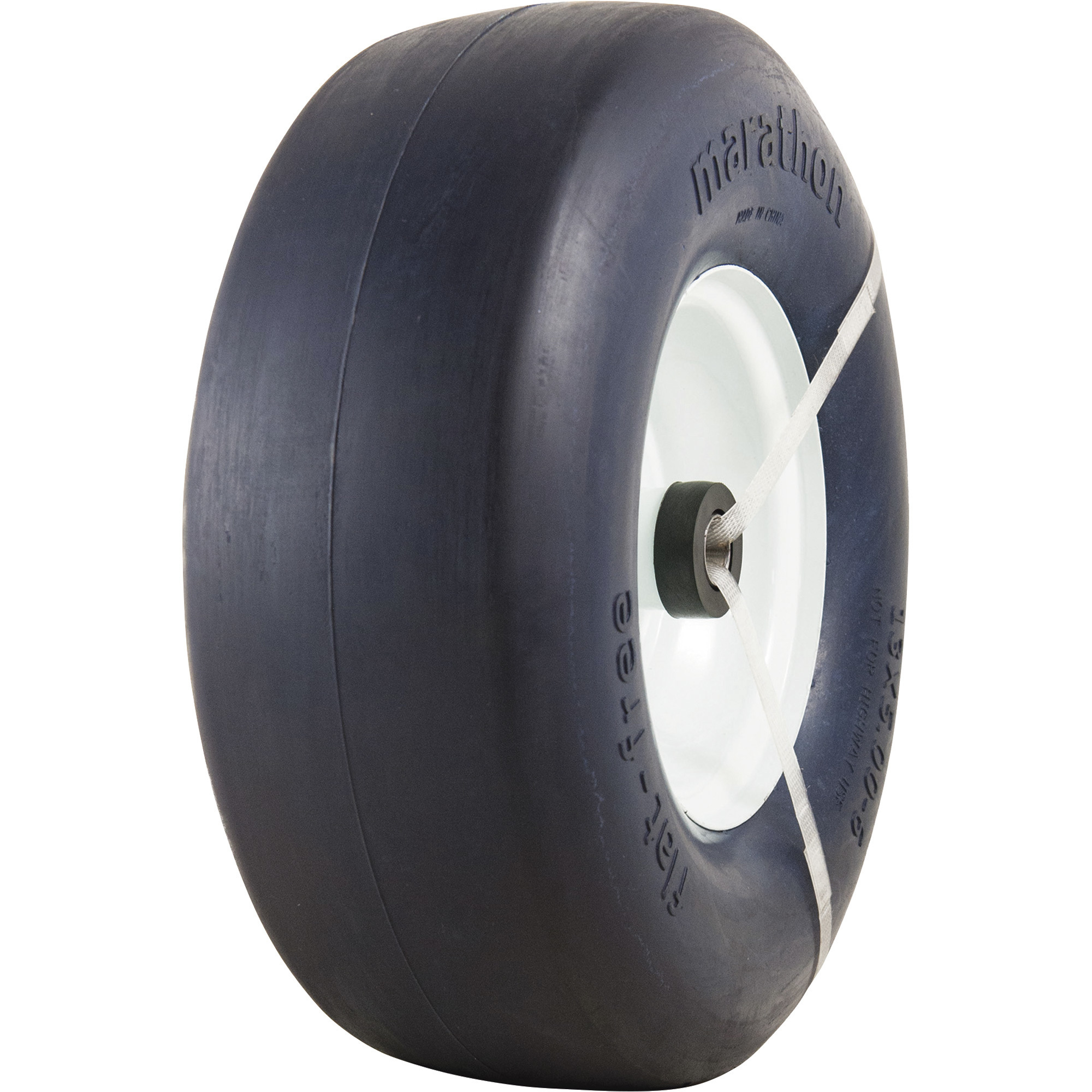 Marathon Tires Flat Free Lawn Mower Tire 3/4in Bore 13 x 5 00 6in Marathon Tires Flat Free Lawn Mower Tire 3/4in Bore 13 x 5 00 6in