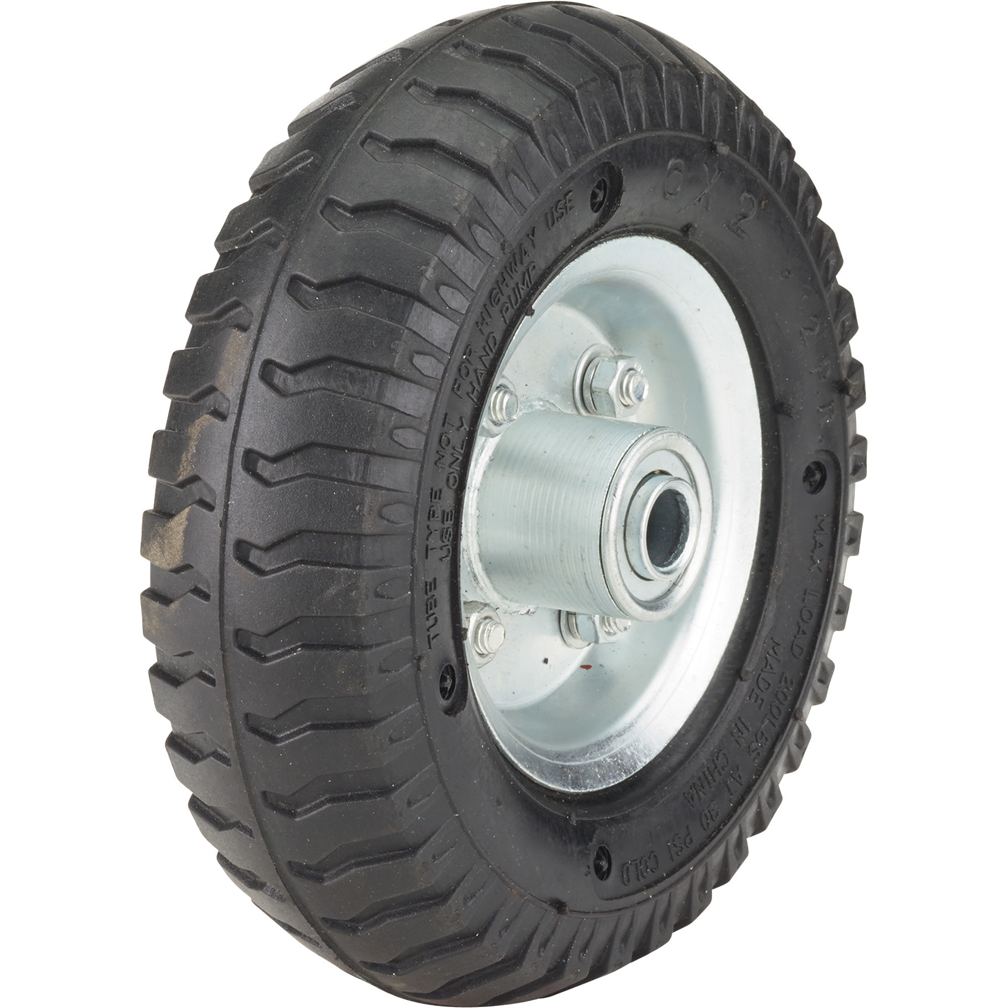 Ironton 6in. Pneumatic Wheel and Tire, 200-Lb. Capacity, Lug Tread ...