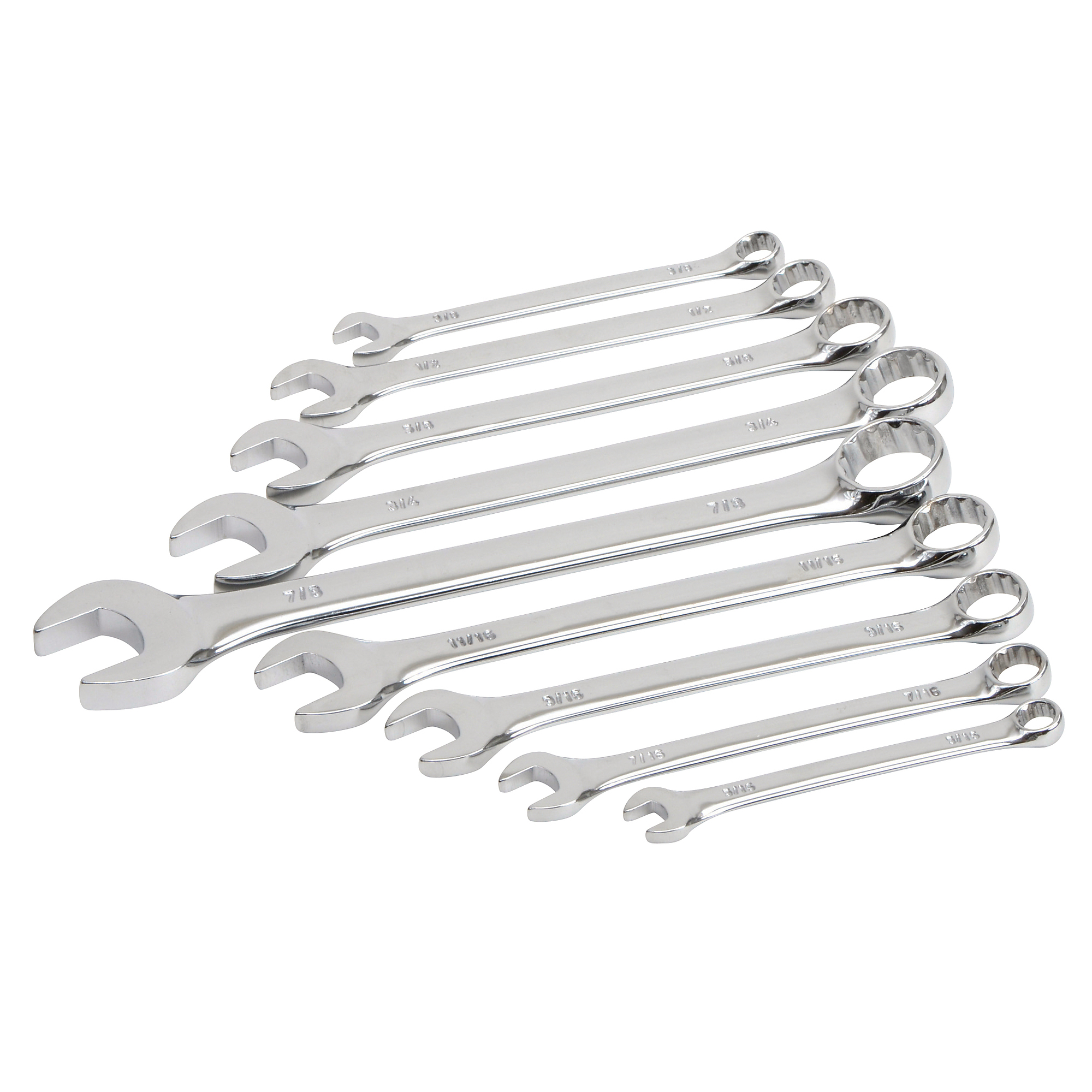 Ironton 9-Pc. SAE Full-Polish Wrench Set, Model# E-2004 | Northern Tool