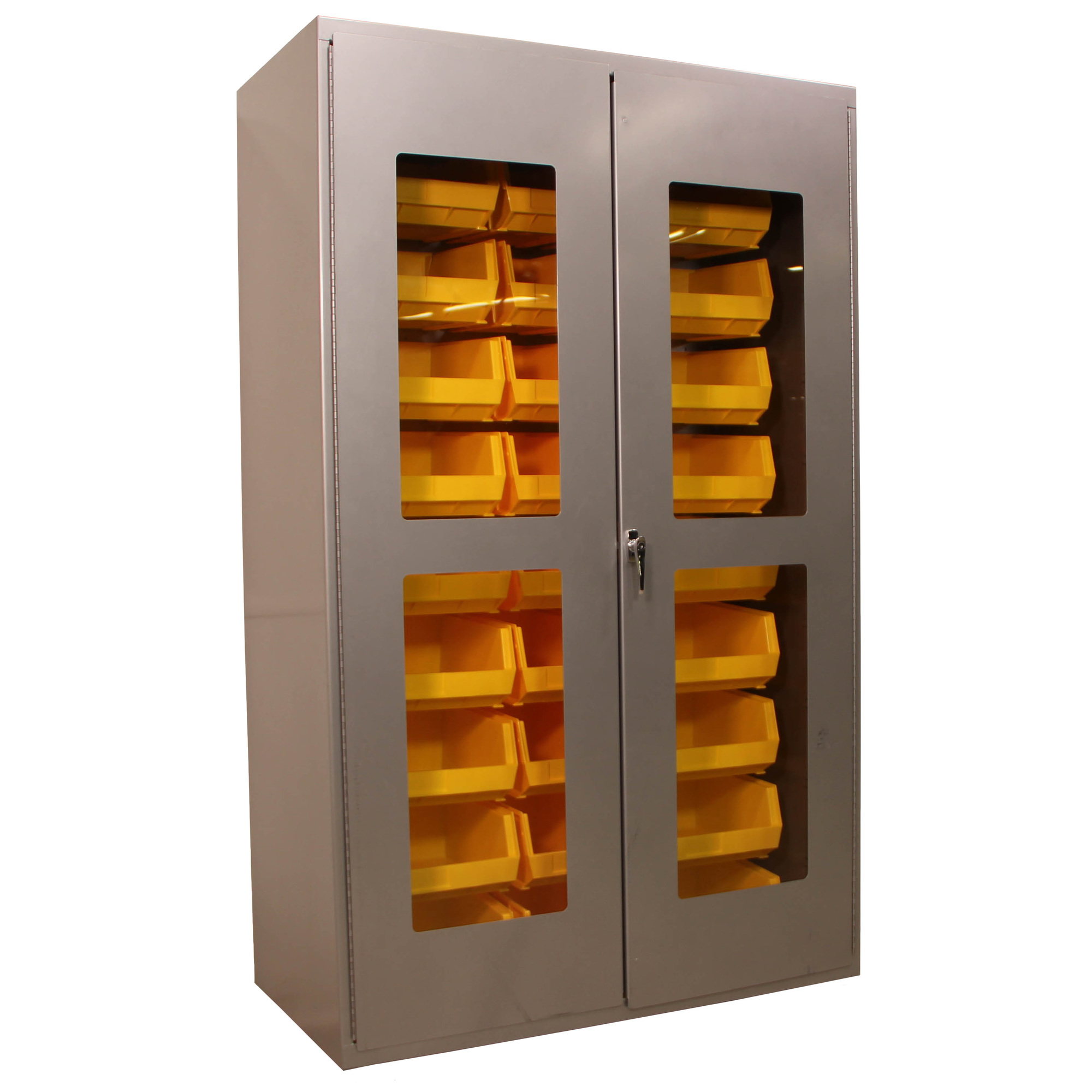 Valley Craft, Clear-View Cabinet, Height 78 in, Width 48 in, Bins ...