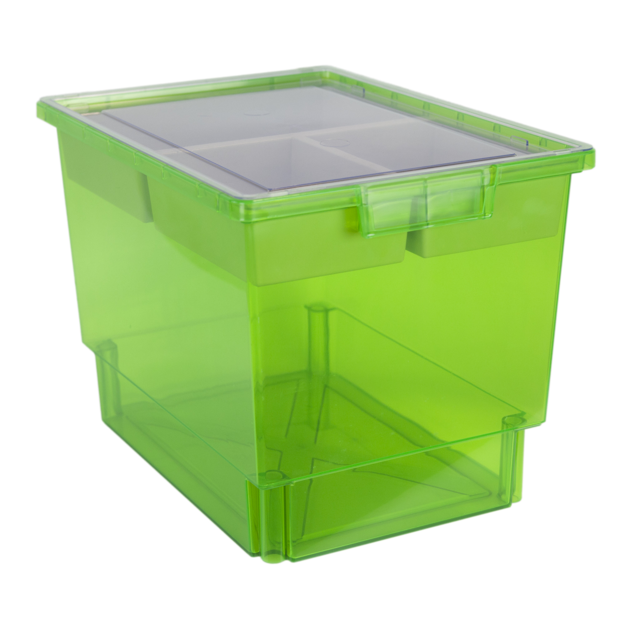 Certwood StorWerks, SlimLine 12in.TrayKit (3 x Divisions)Neon Green-3PK ...