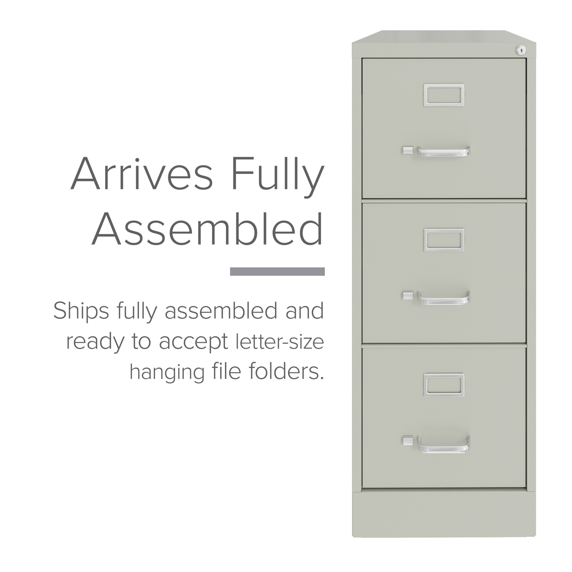 Hirsh Industries, 3 Drawer Letter W File Cabinet, Commercial Grade ...