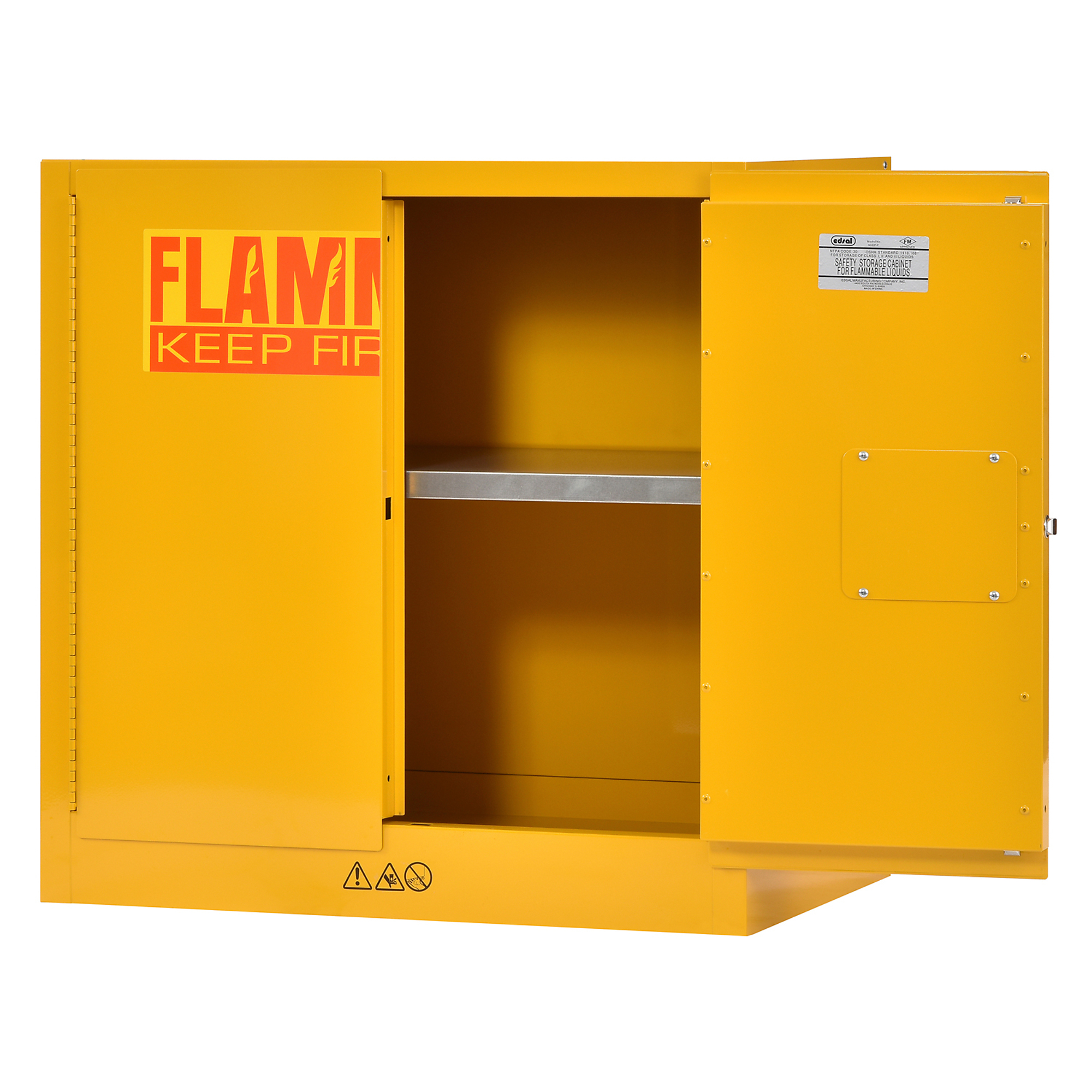Sandusky, 22 Gal. Capacity Flammable Safety Cabinet, 36in. x 18in ...