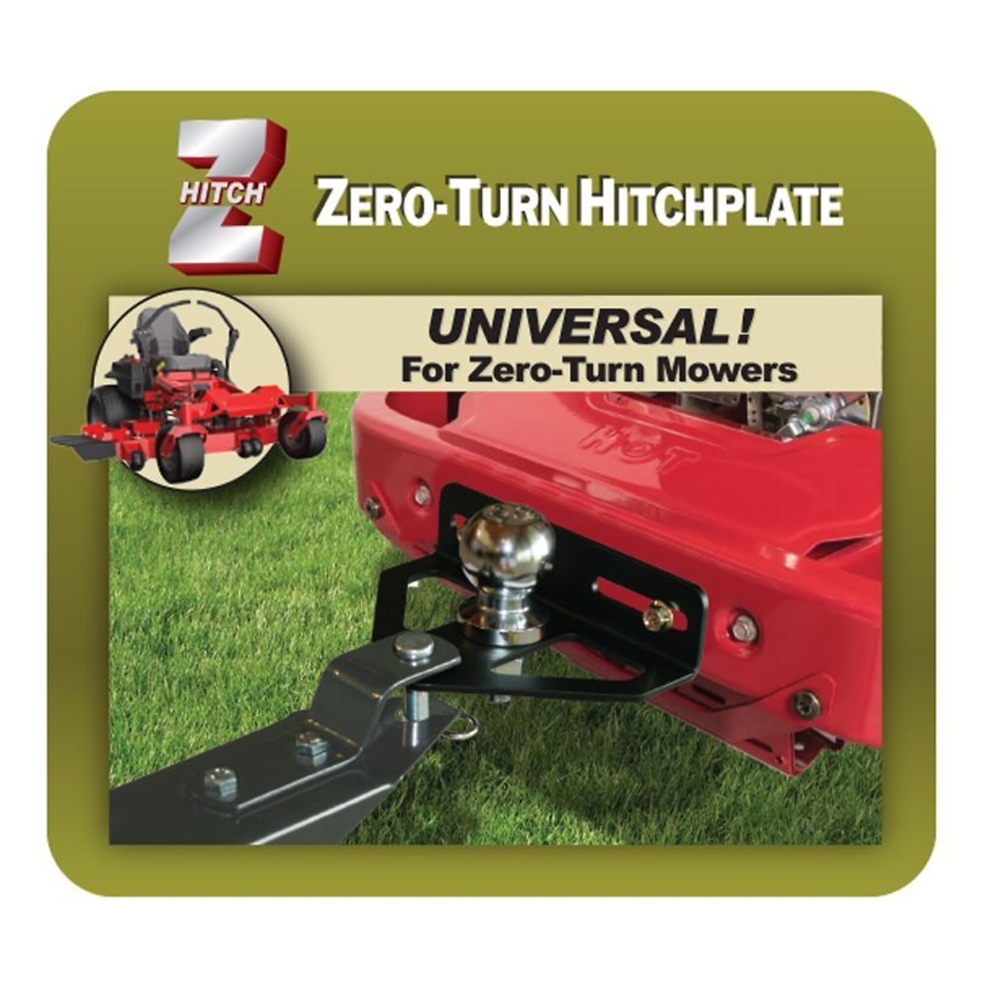 Good Vibrations, Z-hitch Zero-turn Hitch Plate, Model# Gv176 