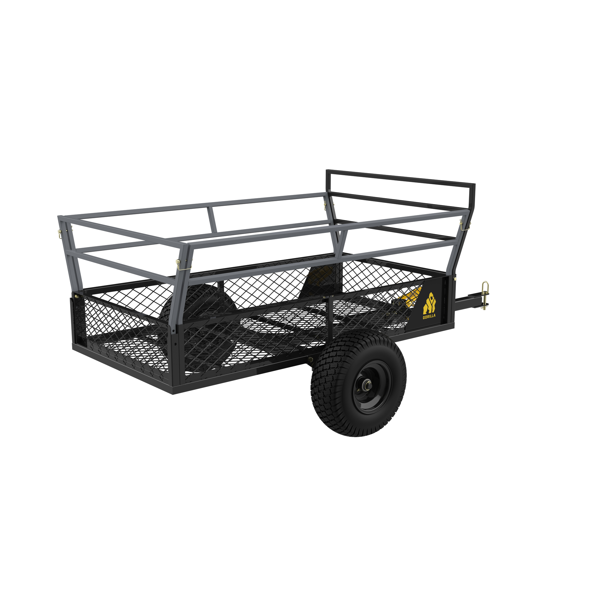 Gorilla Carts, Heavy Duty 1400 lb Utility ATV Trailer, Load Capacity ...