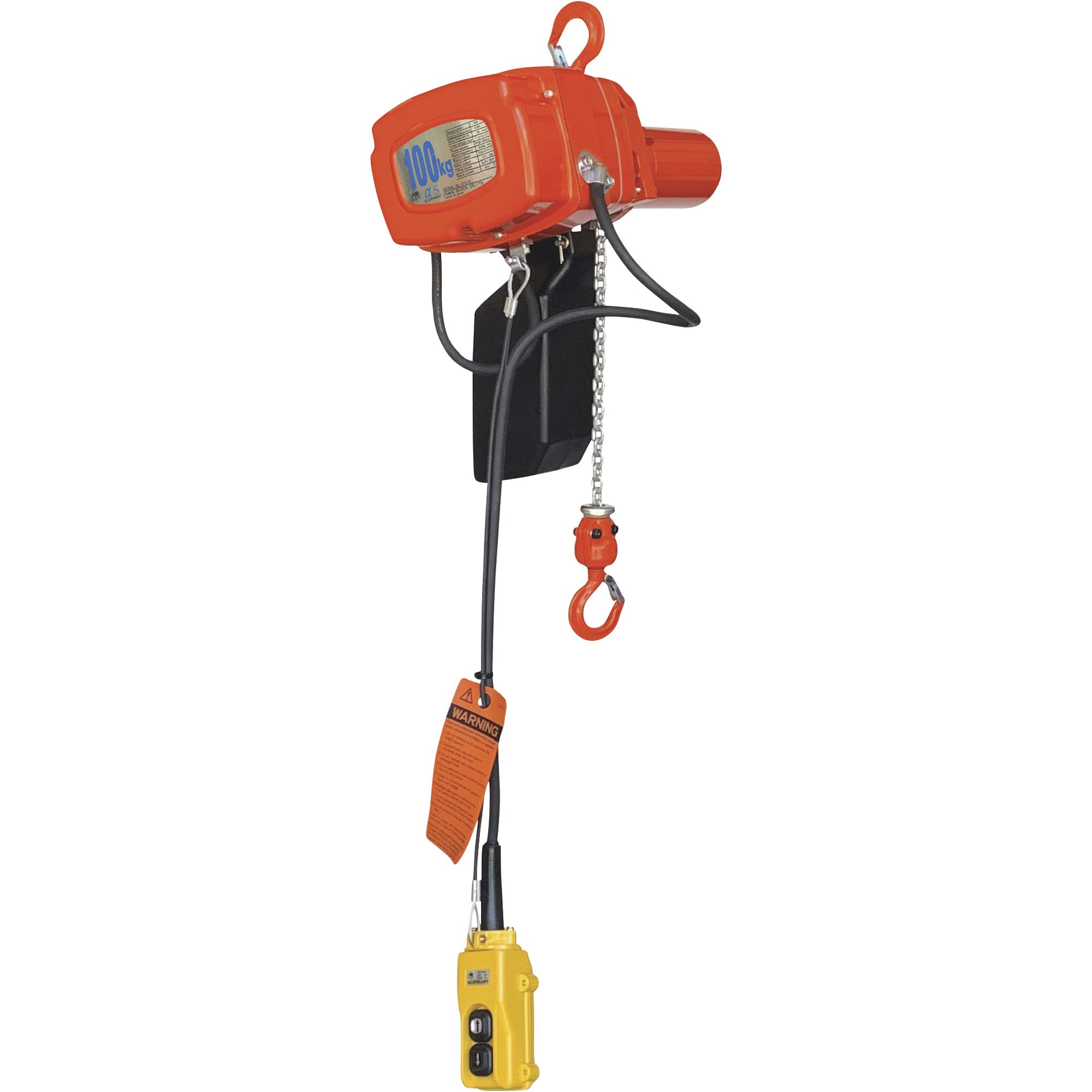 JET TS Series 2-Speed Electric Chain Hoist — 3-Ton Capacity, 20ft. Lift ...