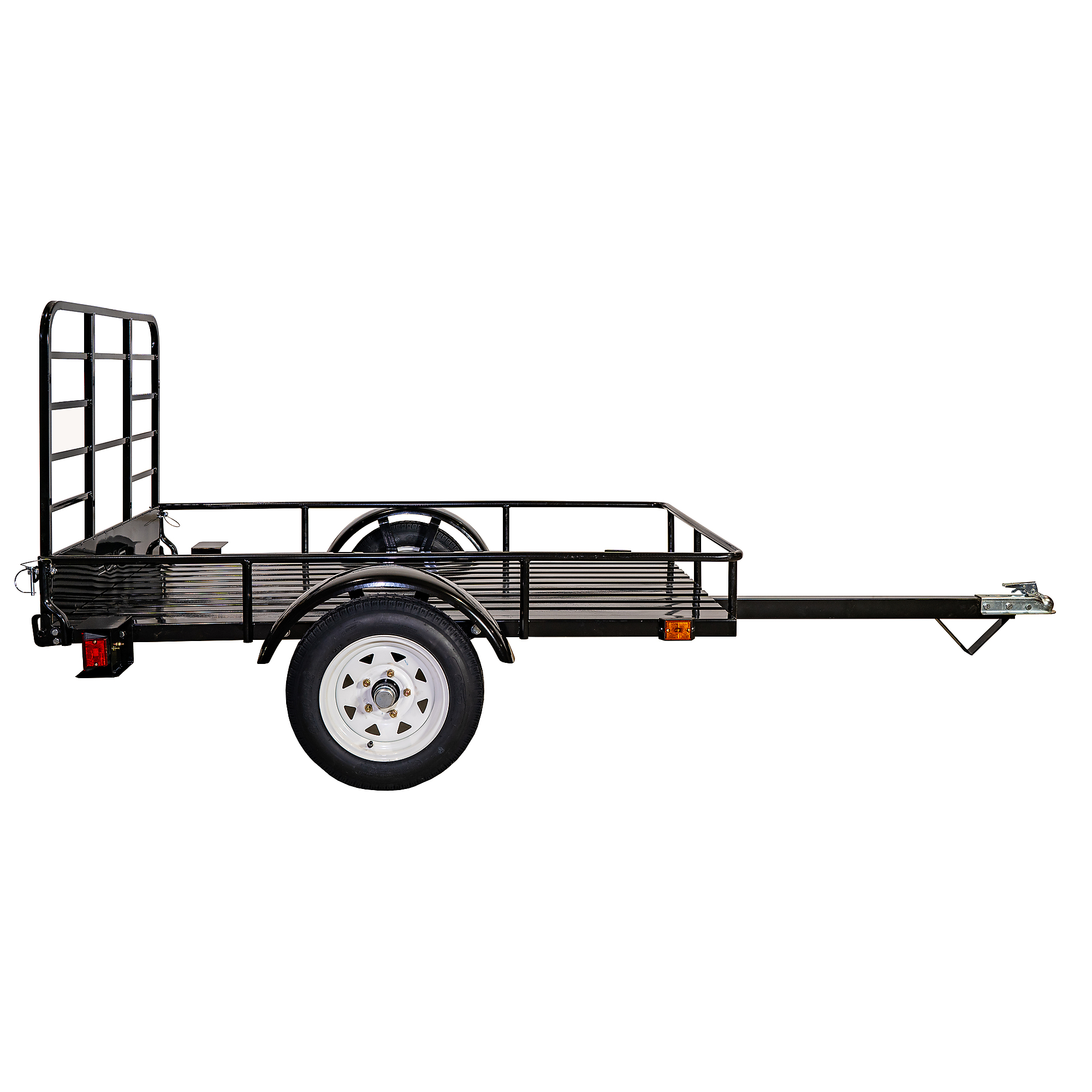 Dk2 4 X 6 Single Axle Open Rail Utility Trailer, Load Capacity 1295 Lb 