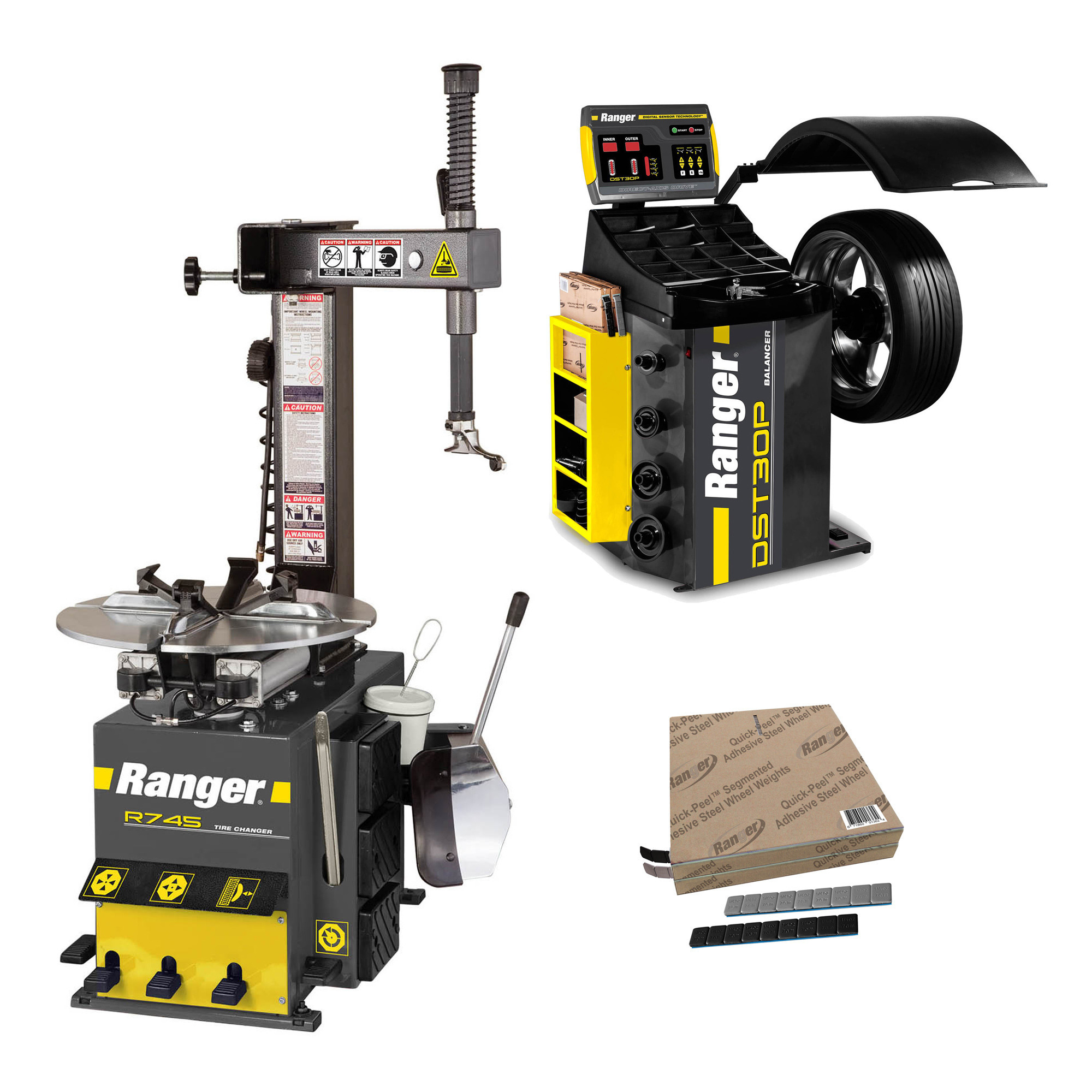 Ranger, Tire Changer / Wheel Balancer Combo, Power Type Electric, Volts ...