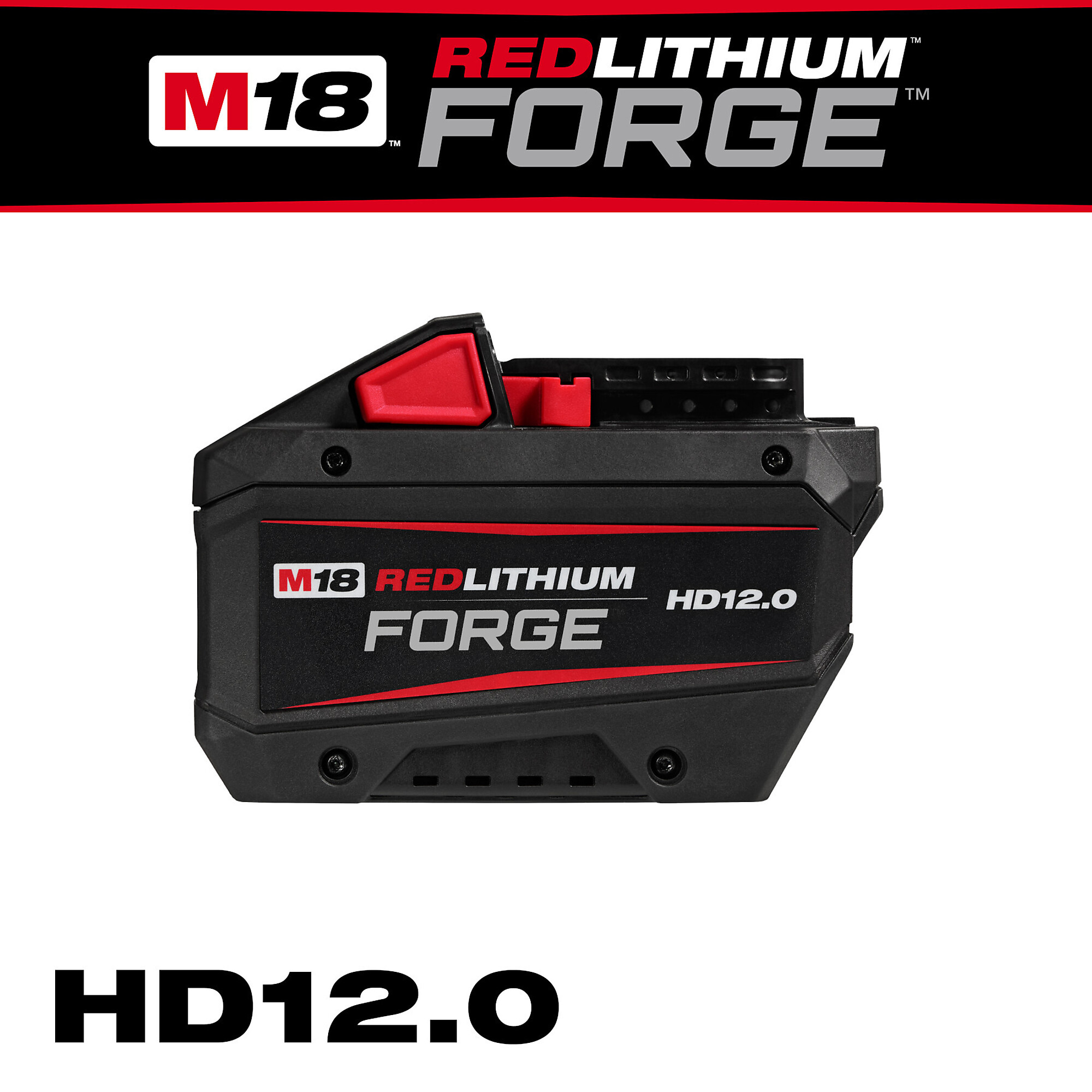 Milwaukee, M18 REDLITHIUM FORGE HD12.0 Battery Pack, Battery Type ...