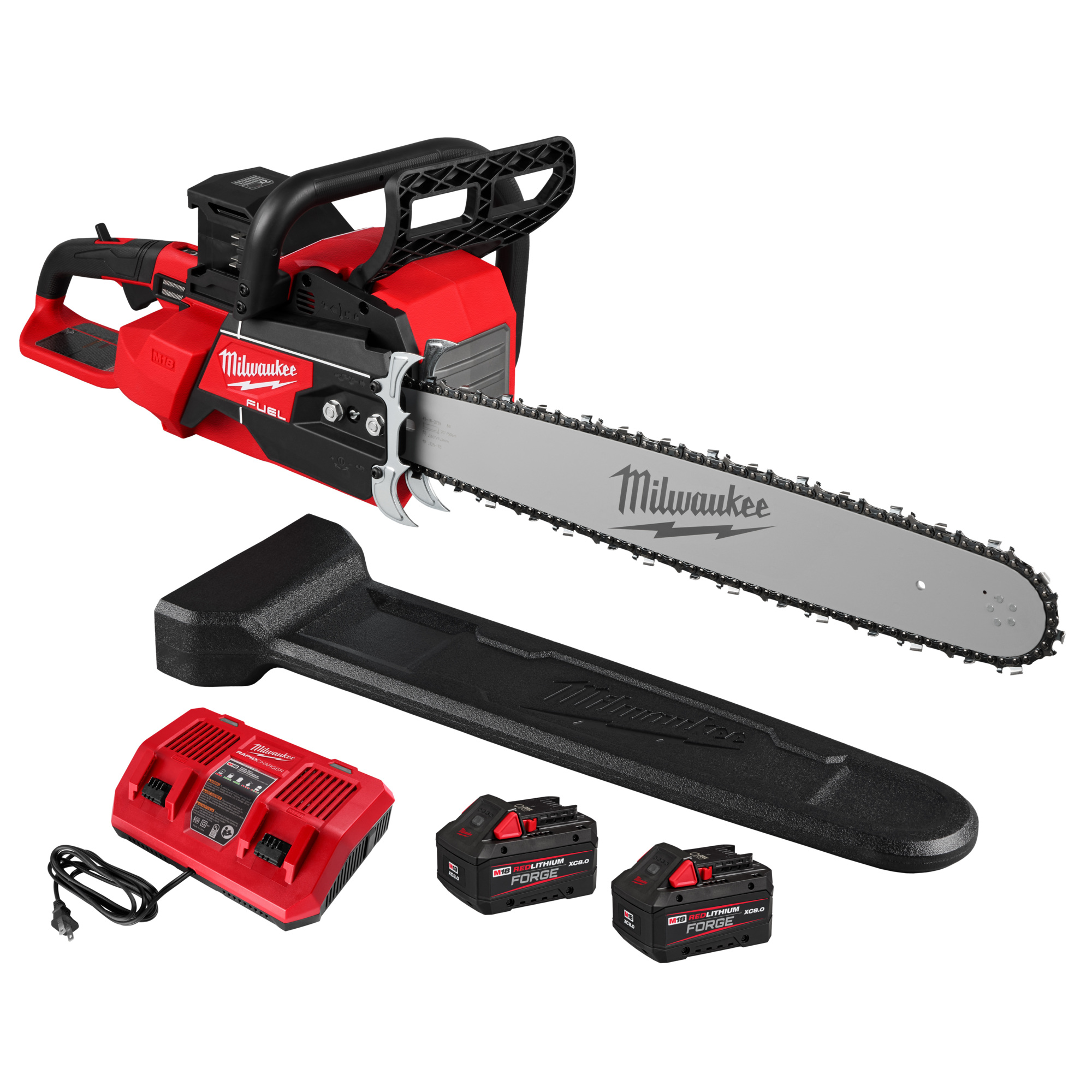 Milwaukee, M18 FUEL 20in. Dual Battery Chainsaw, Bar Length 20 in ...