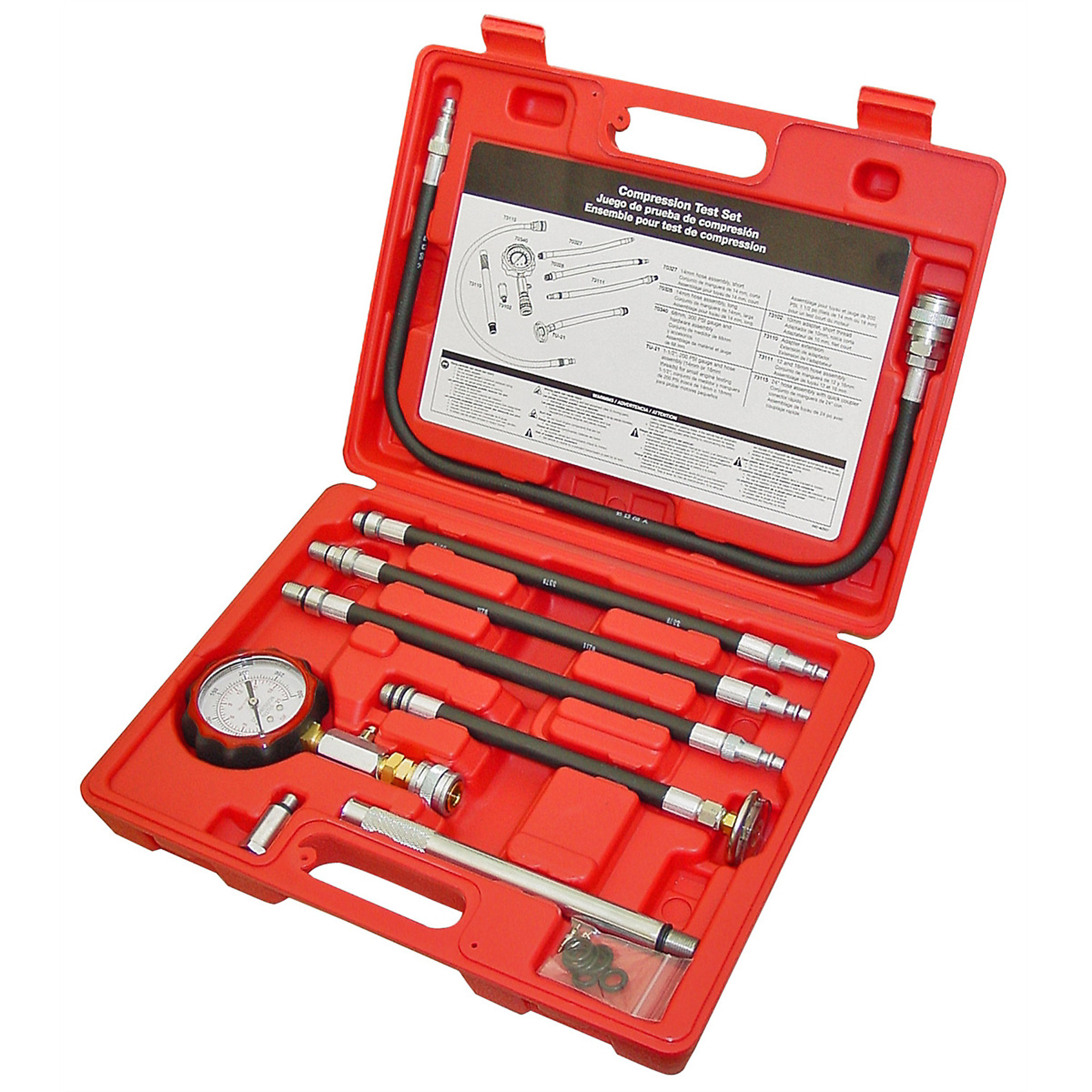 Lang Tools Compression Test Kit — 68mm Gauge, Dual Scale Dial, Quick ...