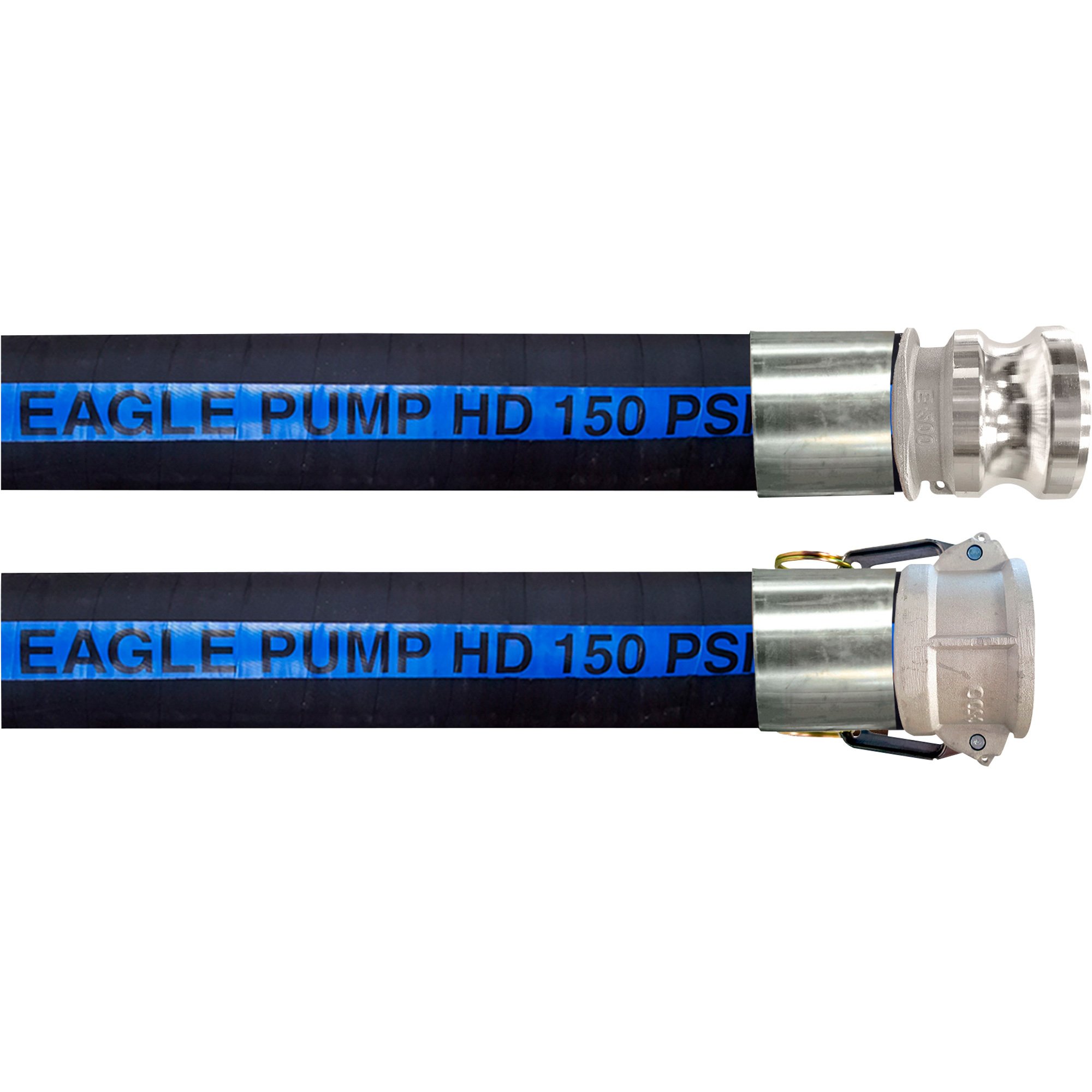 JGB Enterprises Rubber Suction Hose — 4in. x 10ft., Crimped CxE, Model ...