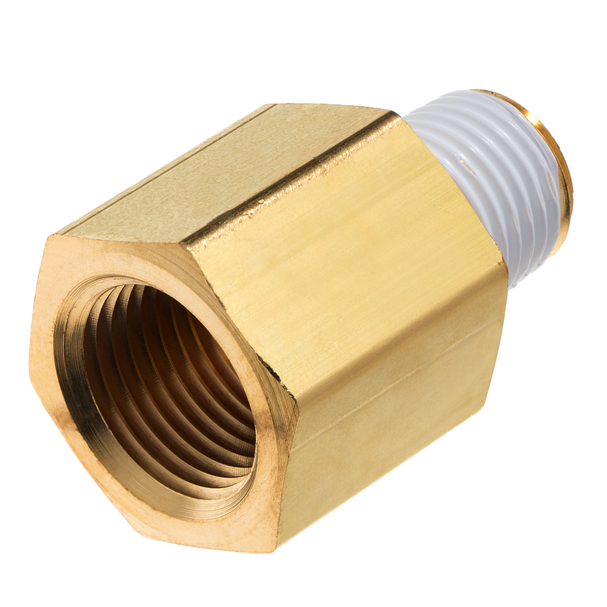 Pipe Fitting w/ Thread Sealant - Brass - Instrumentation - Reducing ...