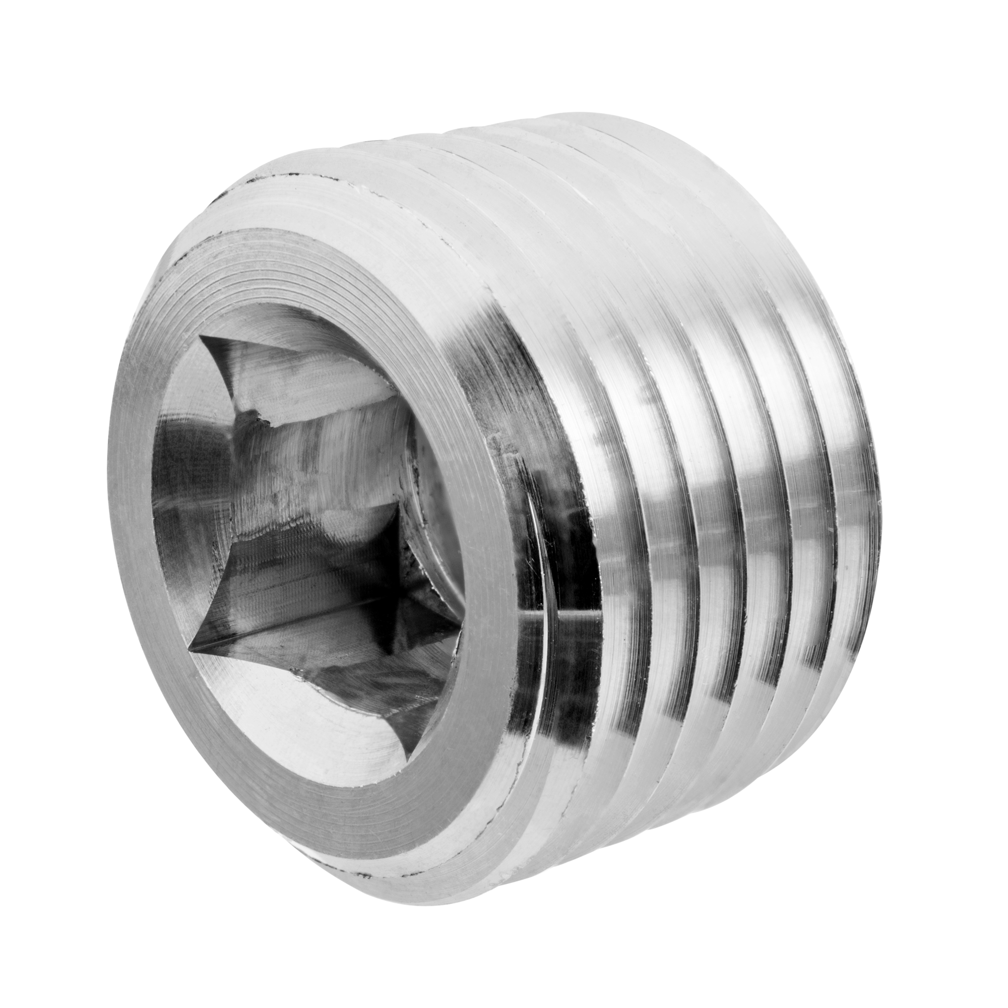 Tee Socket Plug Pipe Fitting - Aluminum - Class 150 - Square Socket Plug - 2\