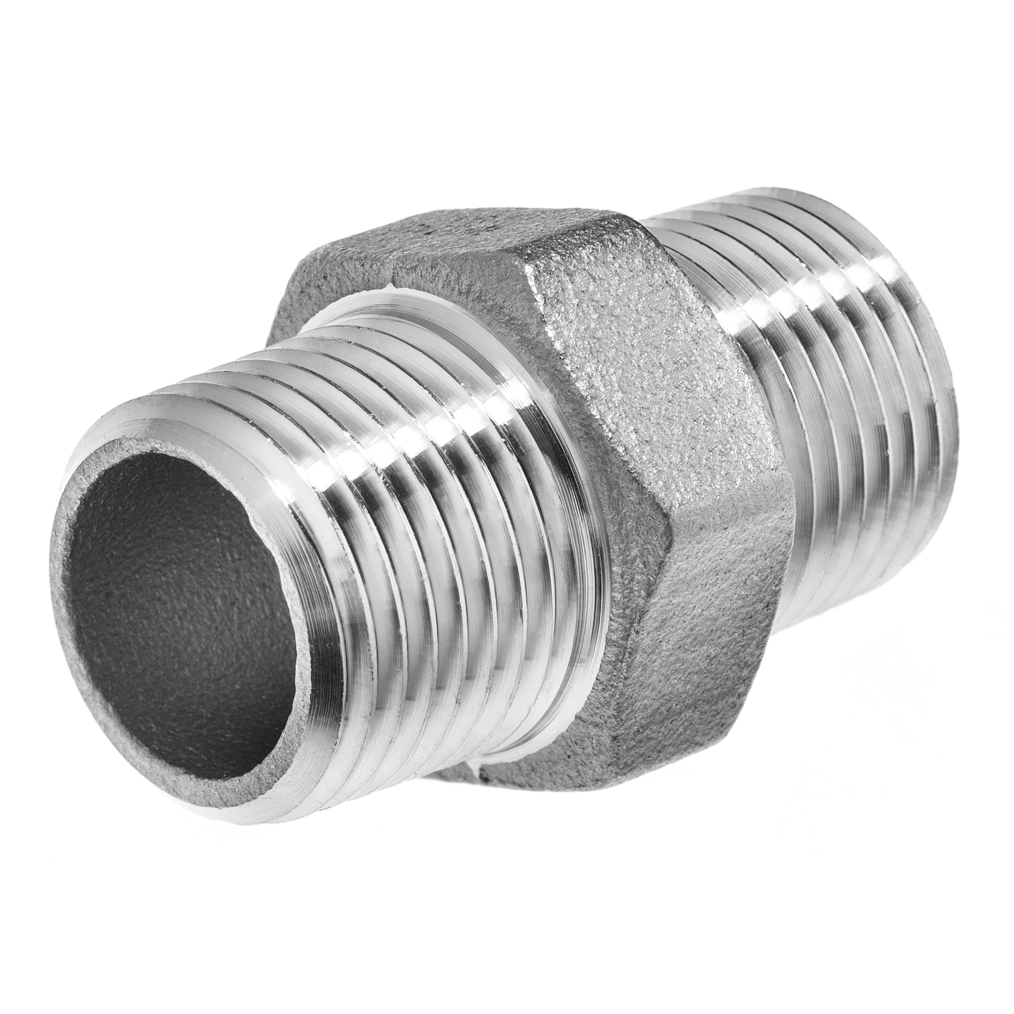 Pipe Fitting - 304 Stainless Steel - Class 150 - Hex Nipple - 1-1/2 ...