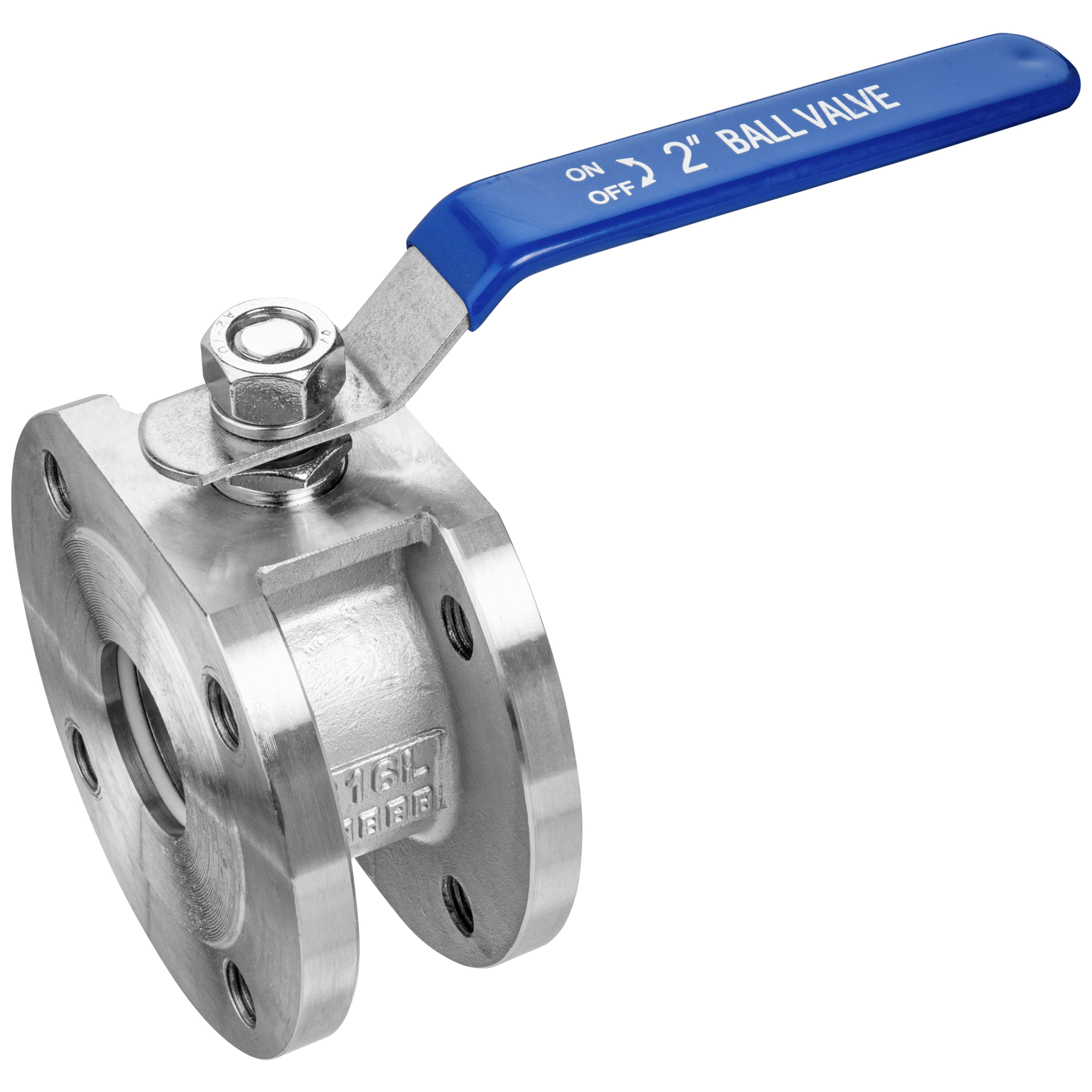 Wafer Flanged Ball Valve - 316 Stainless Steel - 1 Piece - Class 150 ...