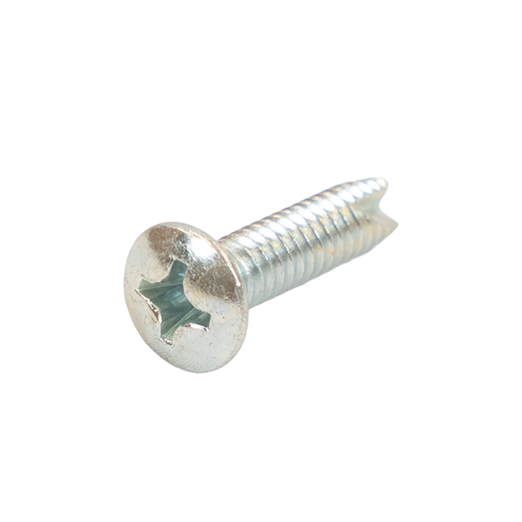 Thread Cutting Screw - Type 23 - Phillips Drive Oval Head - Zinc Plated ...