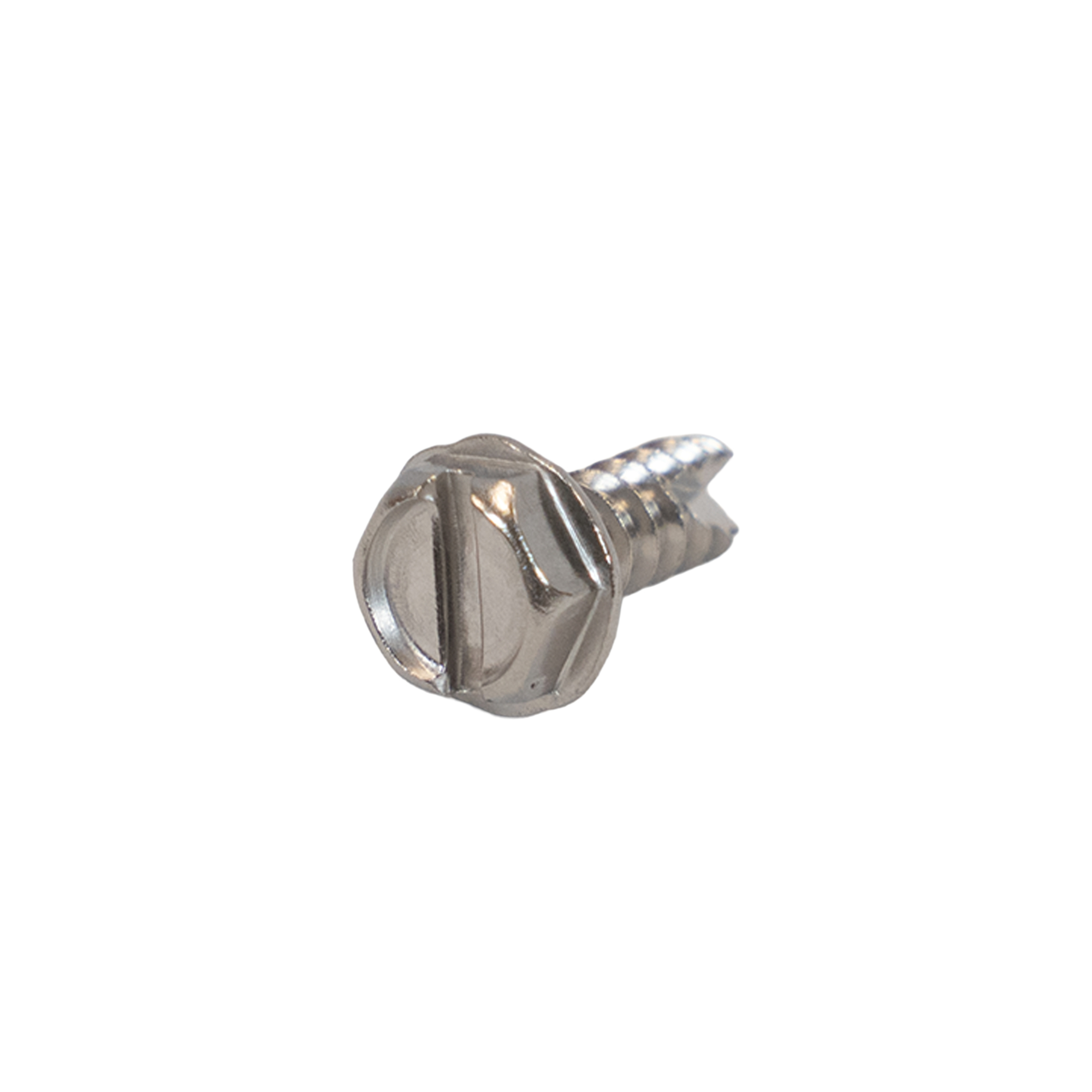 Thread Cutting Screw - Type 1 - Slotted Drive Indented Hex Head with ...
