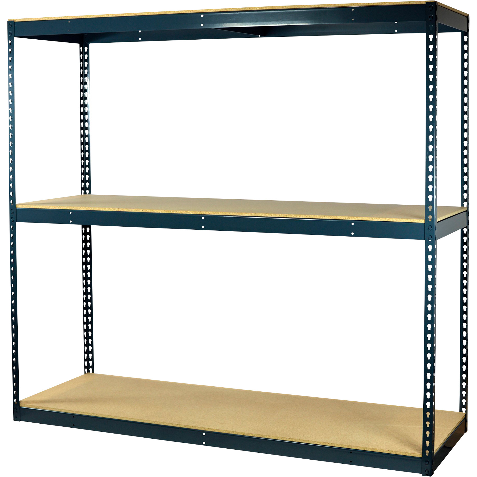 Ironton 4-Tier Heavy-Duty Metal Shelving Rack, 77in.W x 24in.D x 72in.H ...
