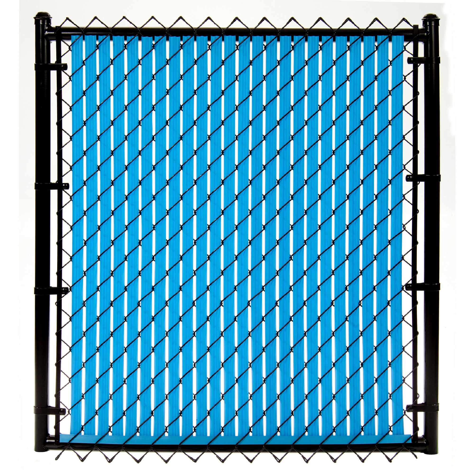 Ridged Slats 4ft. Vertical Privacy Slats, 82-Pc. Set, Sky Blue, Covers ...