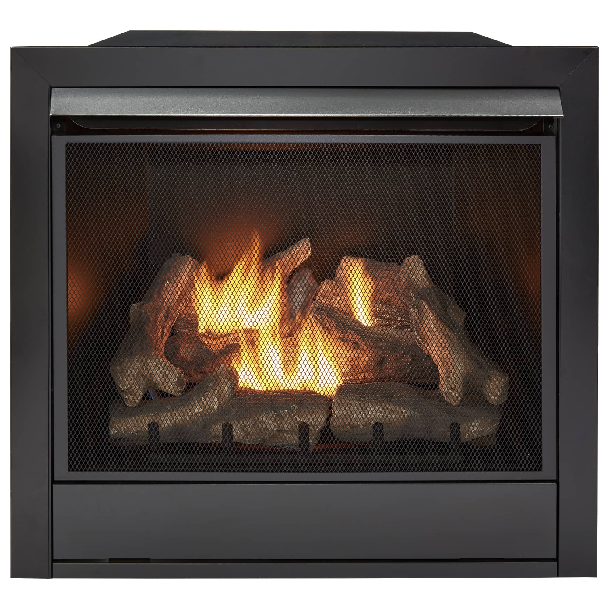 Duluth Forge Dual Fuel Ventless Gas Fireplace With Mantel - 32,000 BTU ...