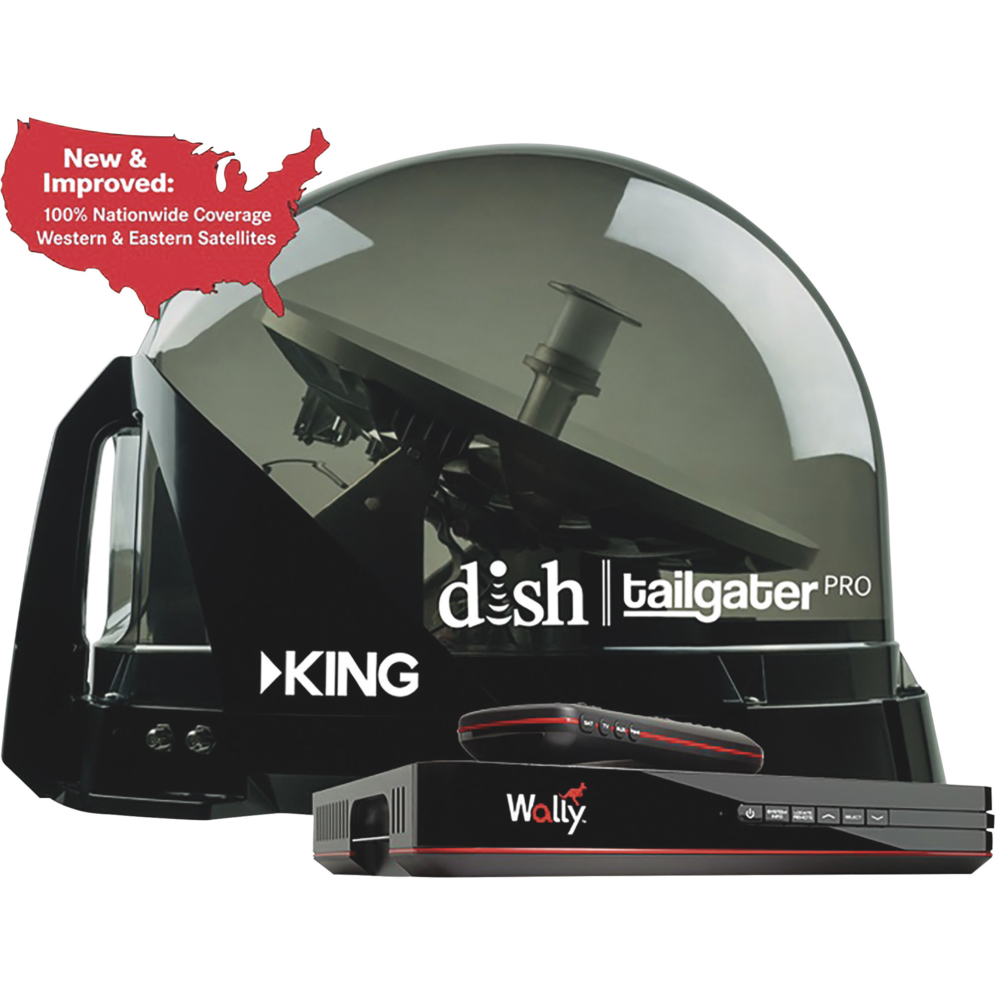 King Control Rv Dish King DISH Tailgater Pro with Wally Receiver, Model# DT4950 | Northern Tool
