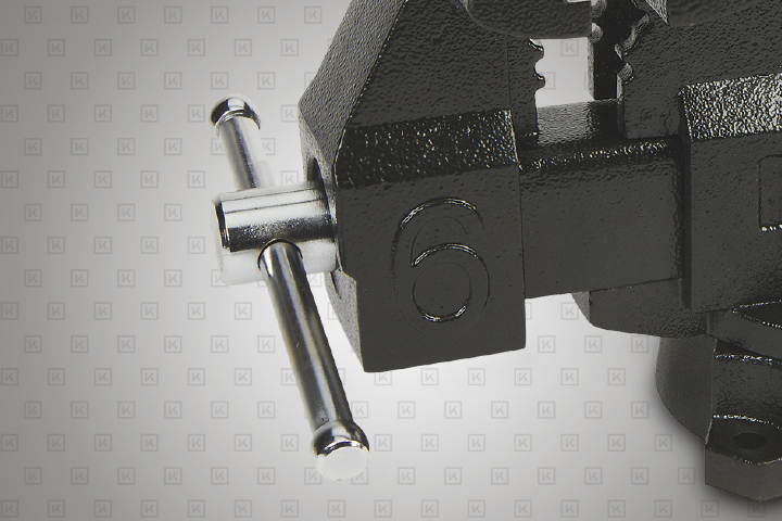 Klutch Heavy-Duty Carbon Steel Bench Vise, 6in. Jaw Width, 6in. Jaw ...