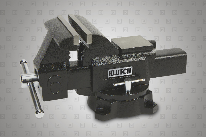 Klutch Heavy-Duty Carbon Steel Bench Vise, 6in. Jaw Width, 6in. Jaw ...
