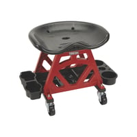 Northern Tool + Equipment Wide Mechanic's Roller Seat — Steel, 400-Lb.  Capacity