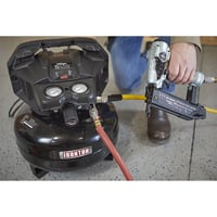 Ironton Oil-Free Pancake Compressor, 1.5 HP, 6 Gallons, 2.6/3.6