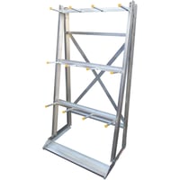 Vestil Galvanized Steel Floor-Mounted Vertical Bar Storage Rack