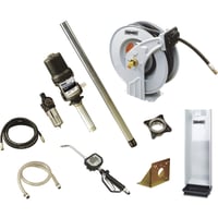 Roughneck Air-Operated 6.5:1 Oil Pump Kit, With Cart and Hose Reel, 4.7 GPM