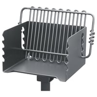 Pilot Rock Steel Park-Style Backyard Charcoal Grill — 16 1/4in.L x 14 1 ...