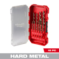 Milwaukee 15PC RED HELIX Cobalt Drill Bit Set, Model# 48-89-2370