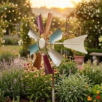 Alpine Corporation, Multi-Color Metal Windmill Garden Stake, Model