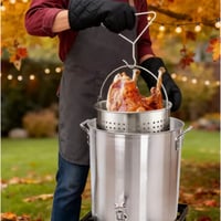 Red Mountain Valley Aluminum Pot with Basket — 30 Qt., Model# 2A Red Mountain Valley Aluminum Pot with Basket — 30 Qt., Model# 2A