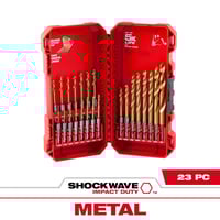 Milwaukee SHOCKWAVE RED HELIX Titanium Drill Bit Set, 23-Pc