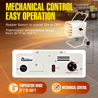 Dr. Infrared Heater, 10000W 240V Hardwired Shop Garage Heater with