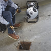 Klutch 60ft. Electric Drain Cleaner, 1/2in. Cable, 1/3 HP Motor