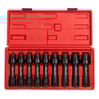 Sunex Tools 1/2in. Metric 12 Pt Universal Impact Socket Set - 9