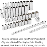 Ingersoll Rand 1/4in.-Drive Master Socket + Accessory Set, 47-Pc